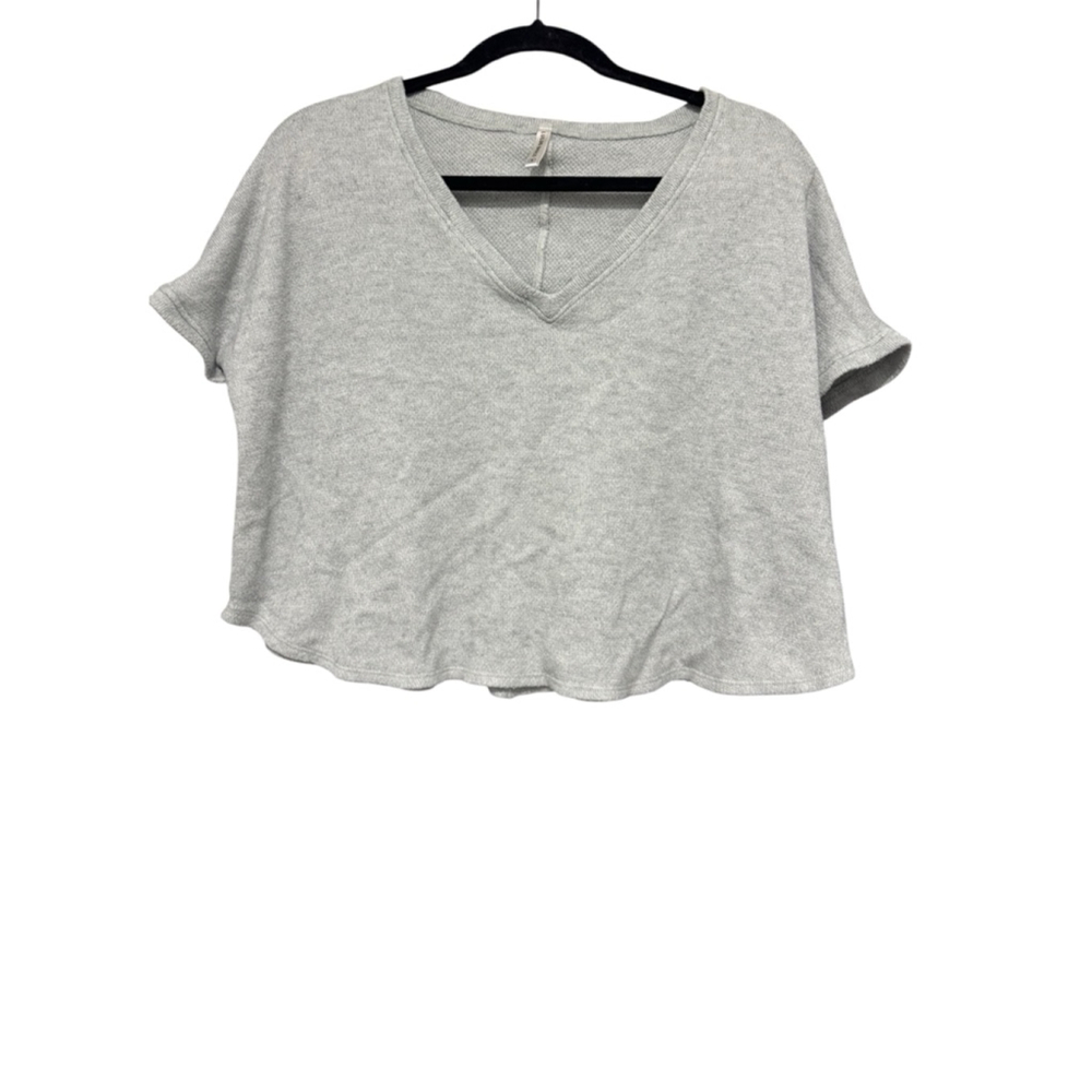 Lulus size small oversized crop grey